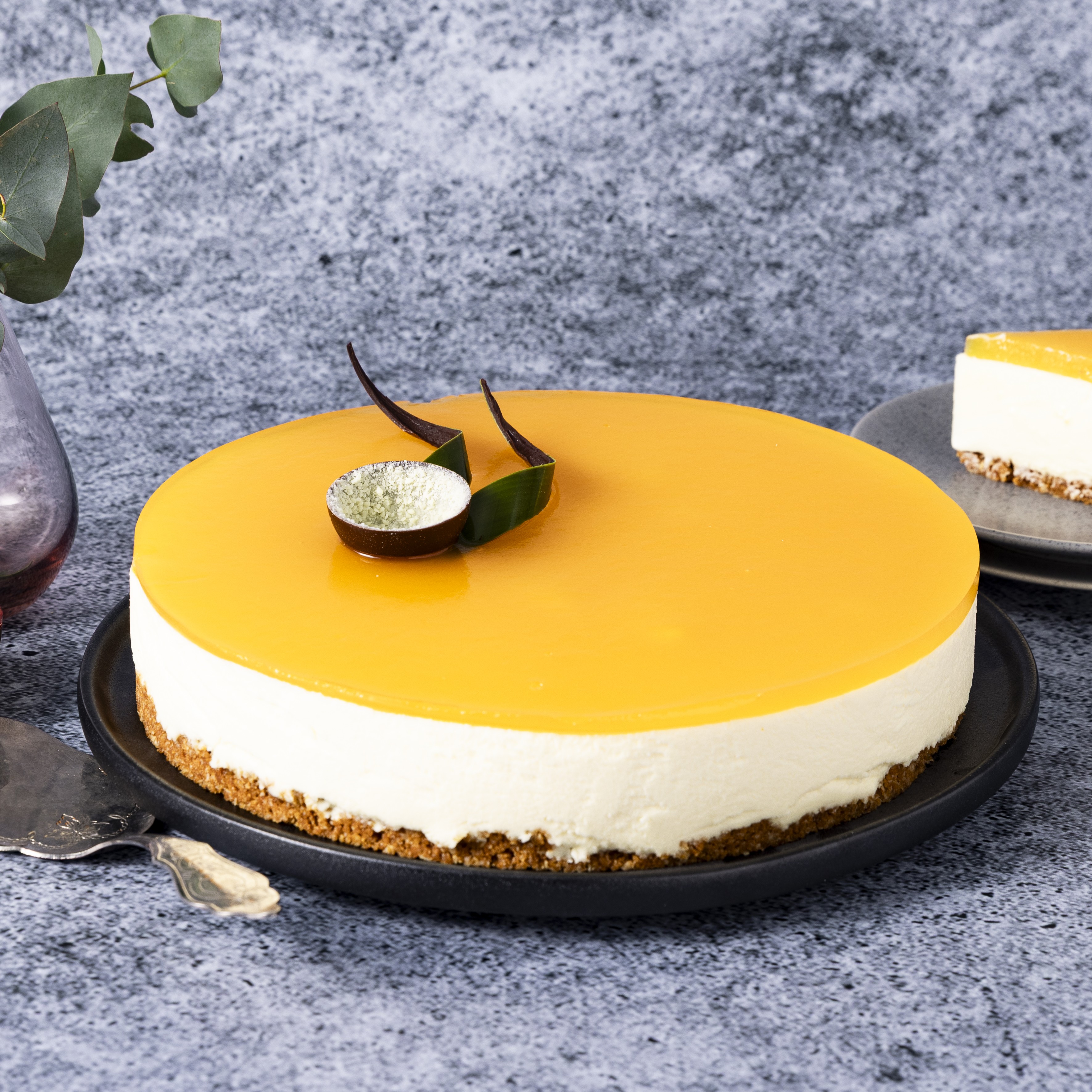 Ostekake med pasjonsfrukt